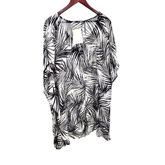 Dotti Swimwear Paradise Palms Chiffon Grommet Tunic Coverup Bathing Suit Cover - Picture 4 of 11
